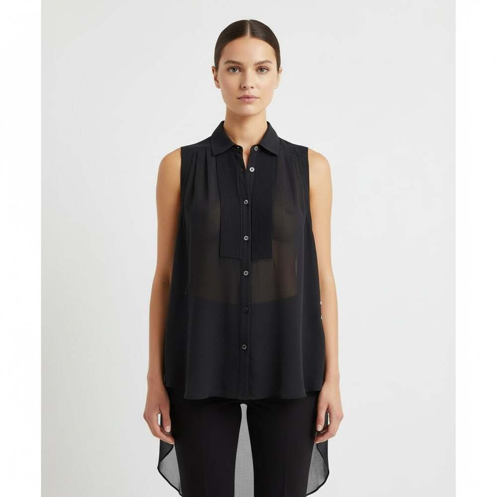 AllSaint 100% Silk Sleeveless Blouse
